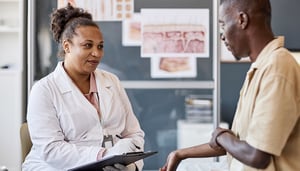 doctor and patient talking