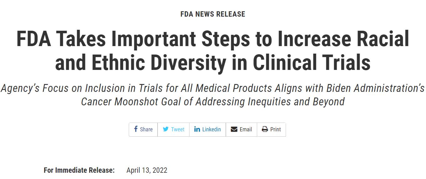 Assessing Pharma's Response to New FDA Guidance on Clinical Trial Diversity